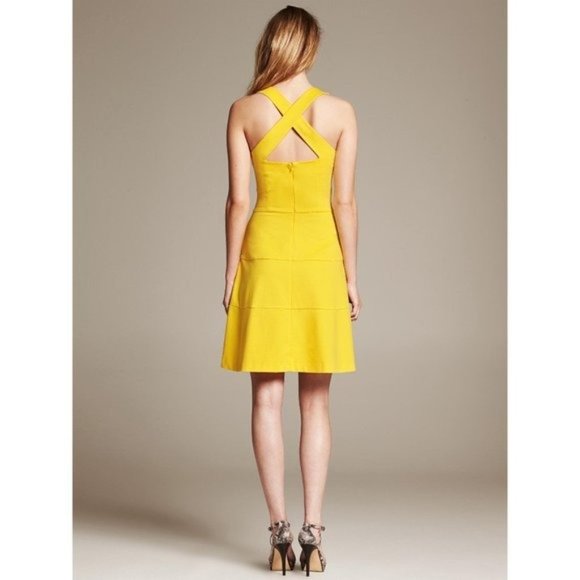 Banana Republic Ponte Cross Back Dress - Picture 2 of 10
